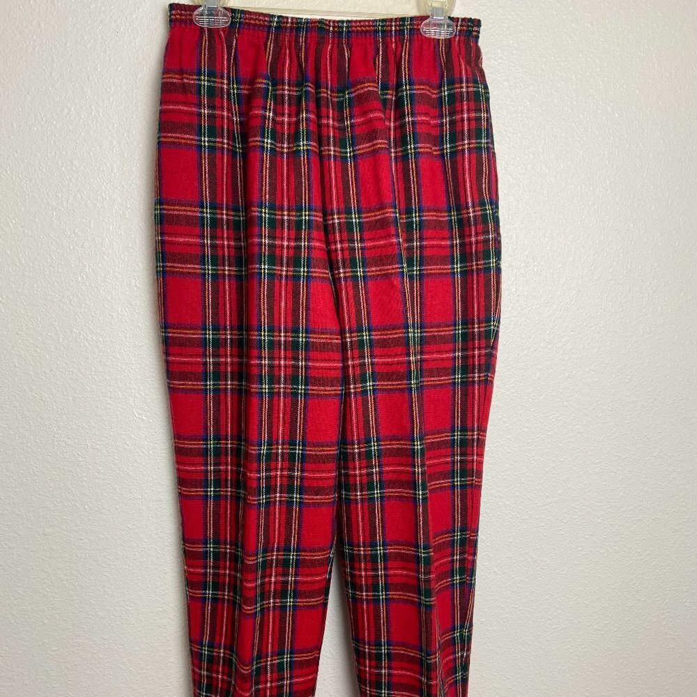 Y2K Vintage Appleseed's Red Plaid Pants Wool Size 12